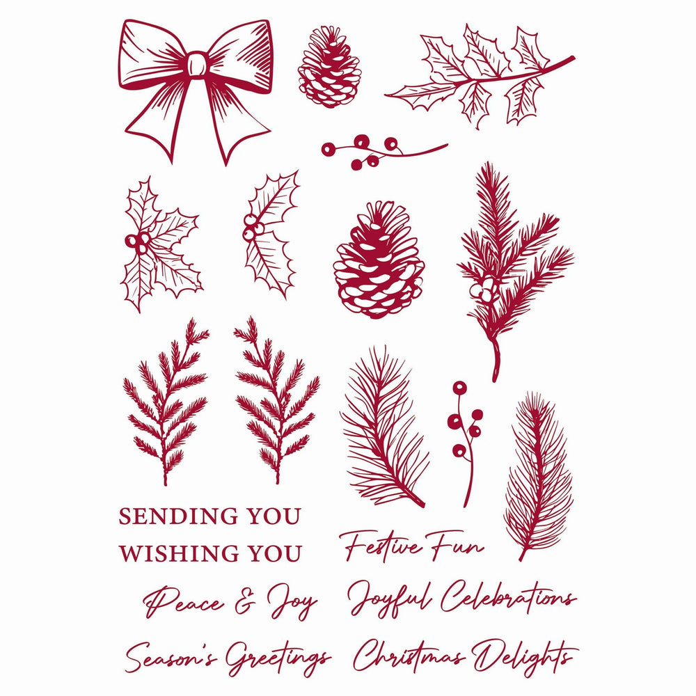 Tonic studios • timeless tidings stamp set