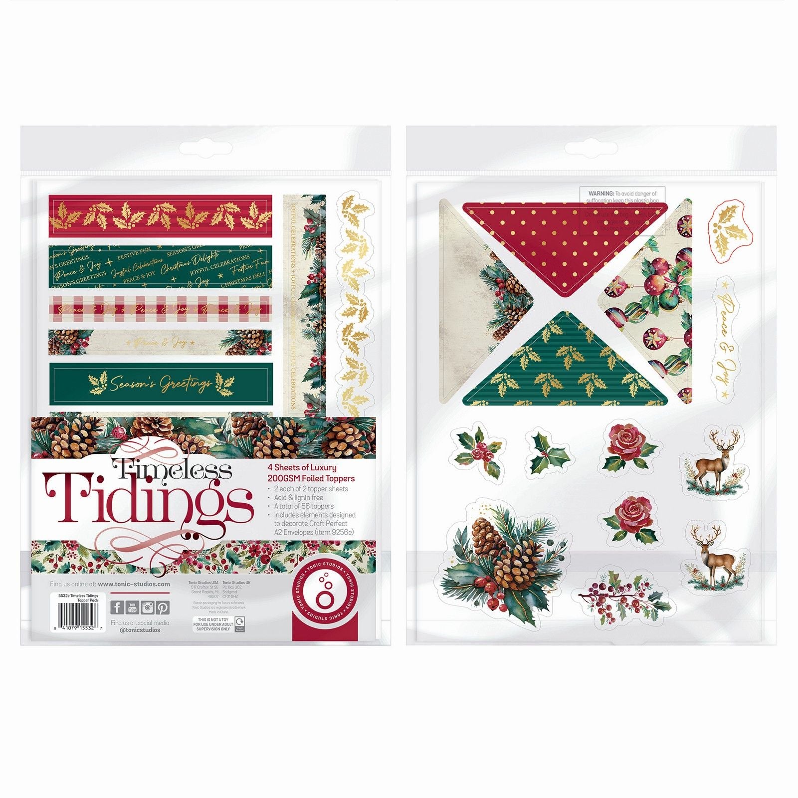 Tonic studios • timeless tidings topper set