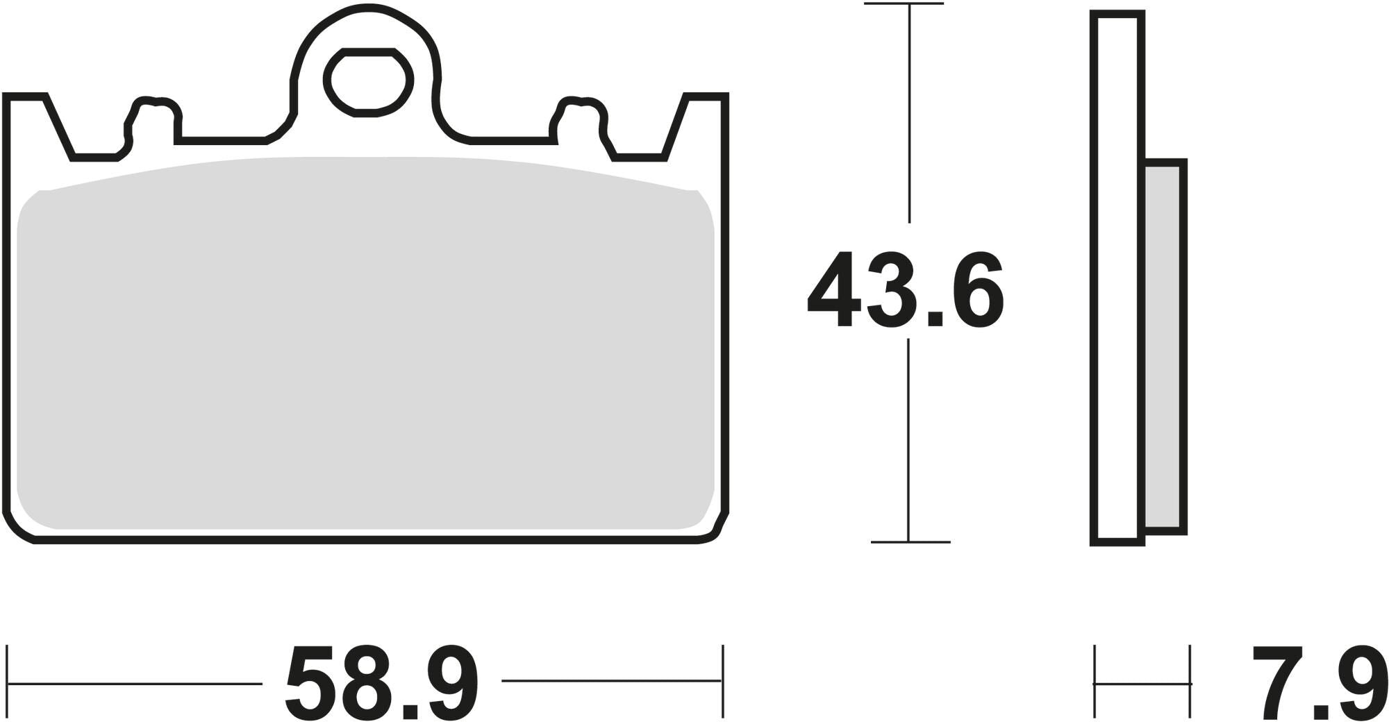 Trw bremsbelag mcb 643 brake pads organ. mcb 643