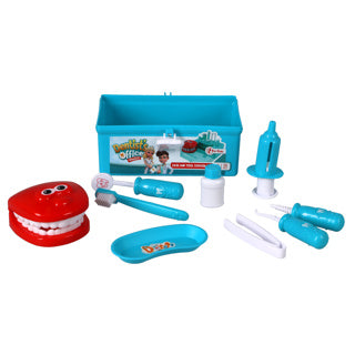 Toi-toys tandartskoffer met accessoires 10-delig | 2 stuks
