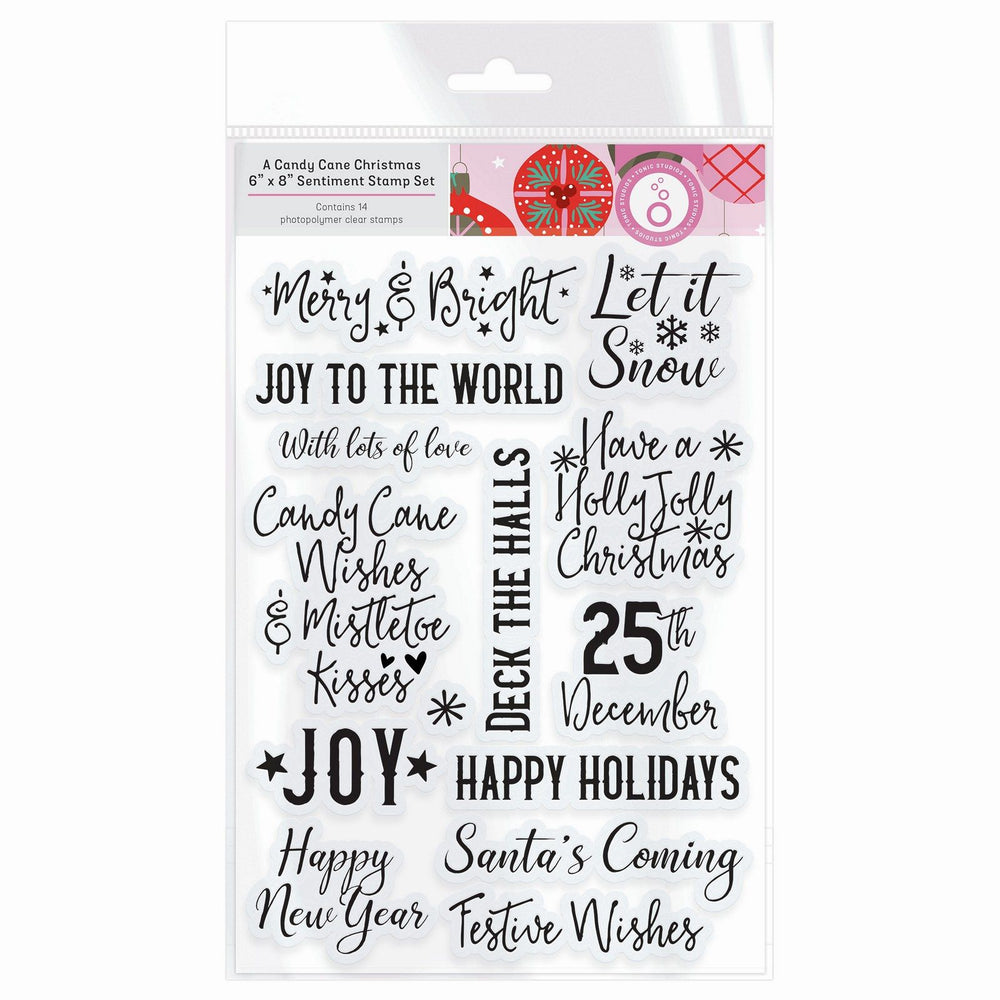 Tonic studios • a candy cane christmas stamp set sentiments