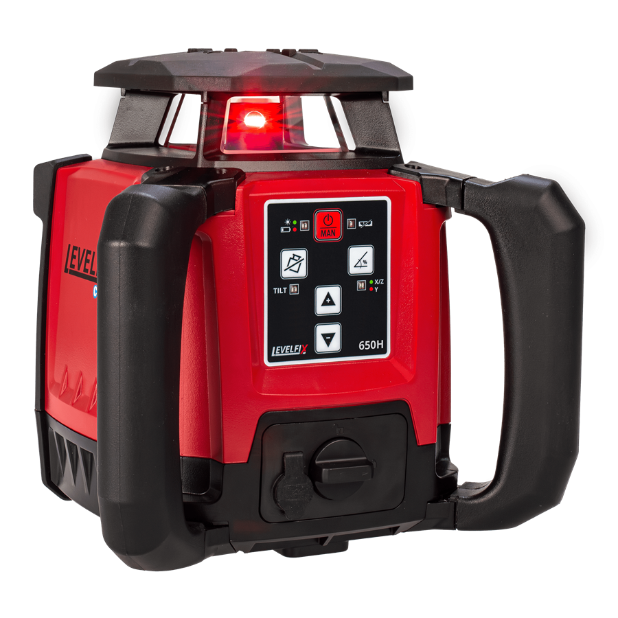 Levelfix bouwlaser 650h rood volautomatisch set