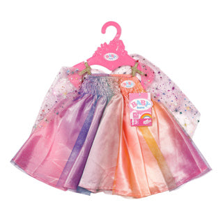 Baby born regenboogjurk 43cm