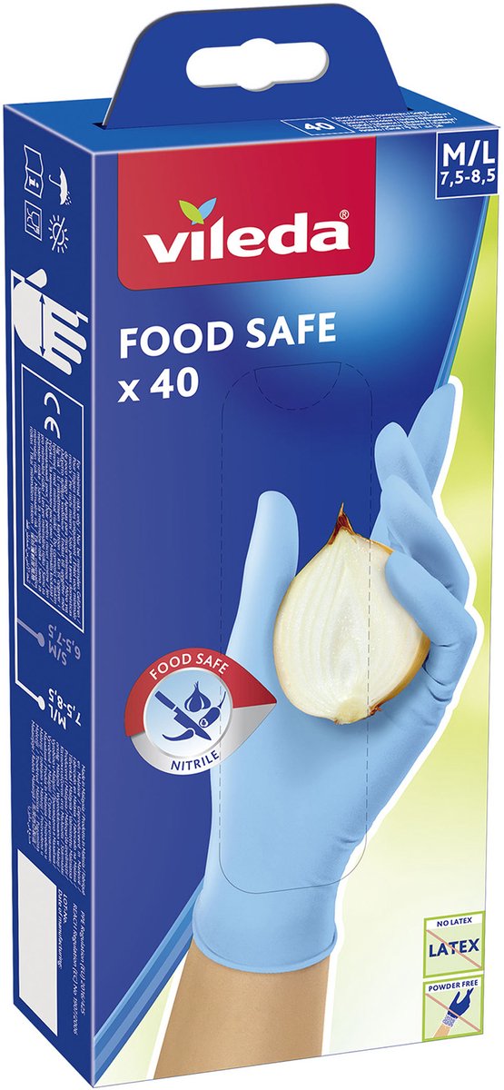 Vileda food safe handschoenen - 40 stuks