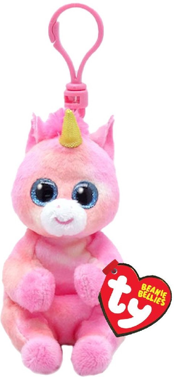 Ty beanie babies buikclip skylar eenhoorn, 10 cm
