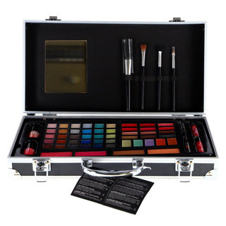 Casuelle make-up koffer zwart breed