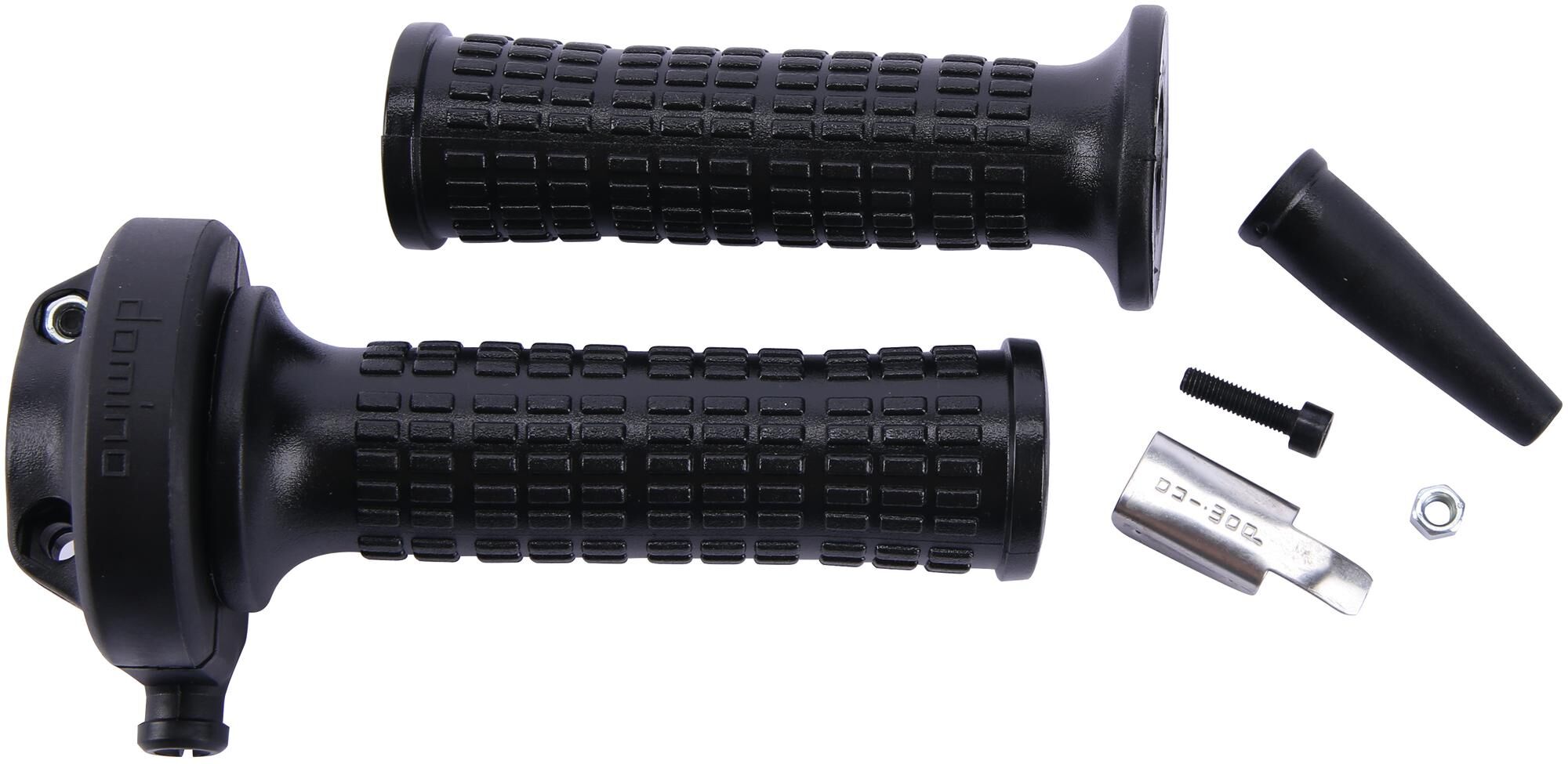 Domino gasgreep set vintage throttle grips alu chr vint gheprad