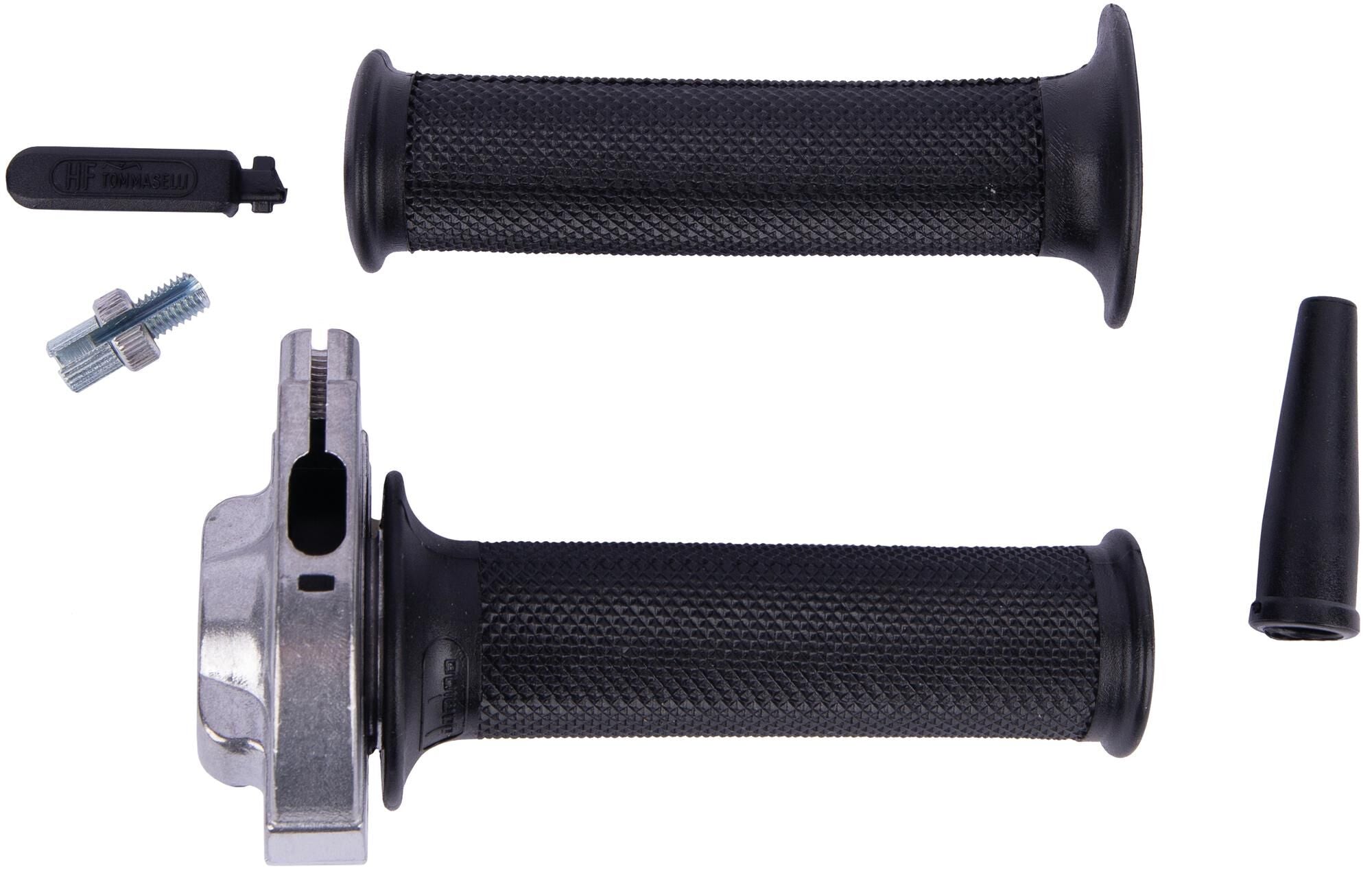 Domino gasgreep set vintage throttle grips alu pole 1-pull type hf