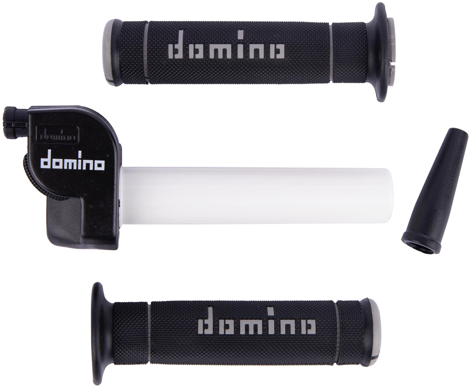 Domino gasgreep set trial throttle grips plast sw 1-train