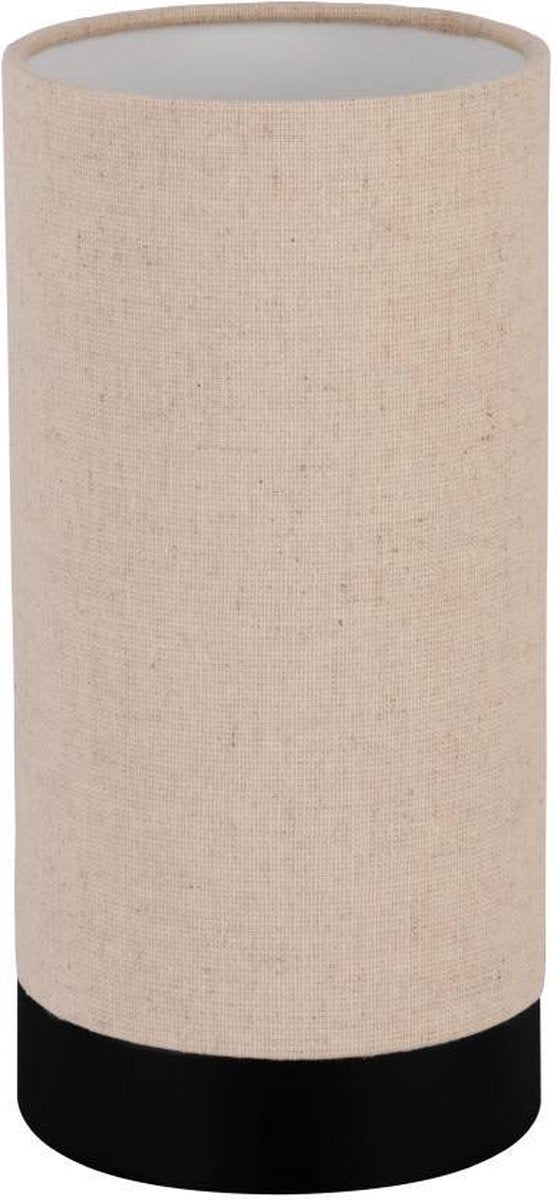 Eglo feniglia tafellamp - e27 - 25,5 cm - beige zwart - linnen