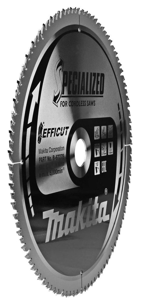 Makita 305 x 30 mm 100-tands afkortzaagblad hout | efficut - b-67321
