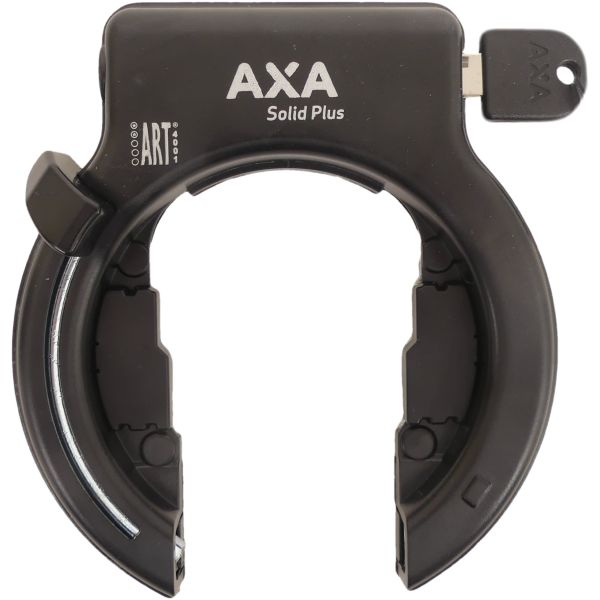 AXA Solid ringslot - hoogwaardige frameslot, extra brede opening, ART 2 sterren, zwart - 58mm