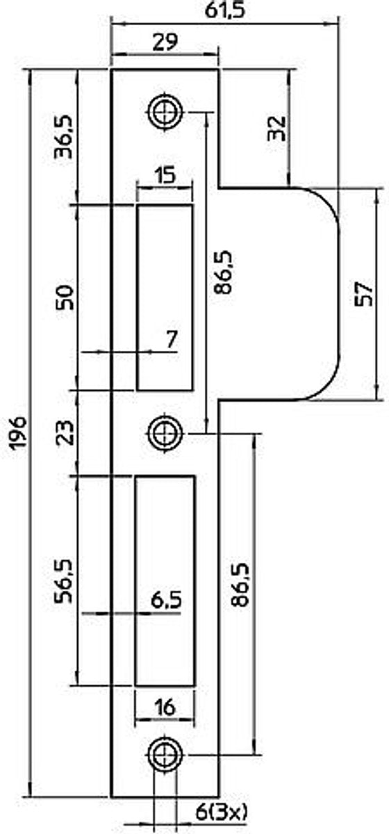 Nemef sluitplaat vp4000 17t - rvs - d2+4
