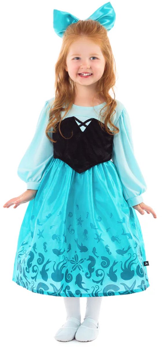 Little adventures - mermaid day - jurk met strik – maat 98-104 98 104