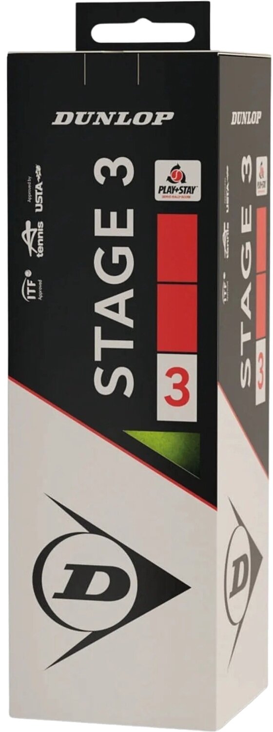 Dunlop stage 3 tennisballen - geel rood - 3 stuks