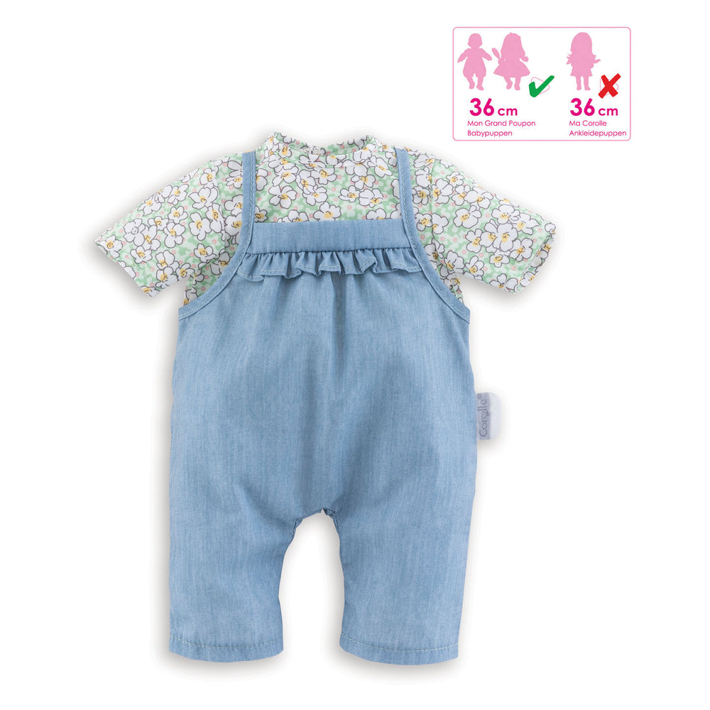 Corolle Mon Grand Poupon Poppenblouse en overall, 36cm