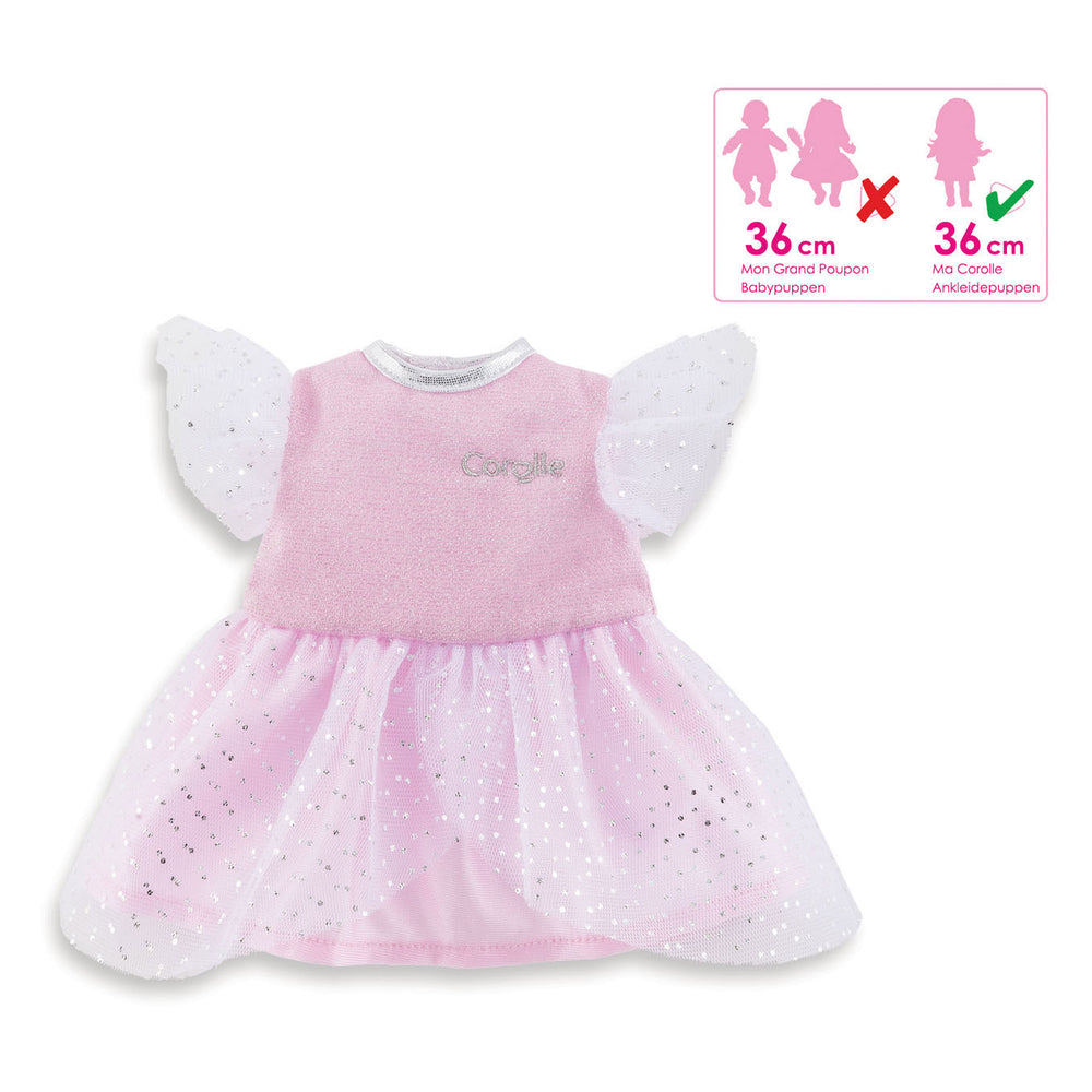 Corolle ma - poppenjurk roze met glitters