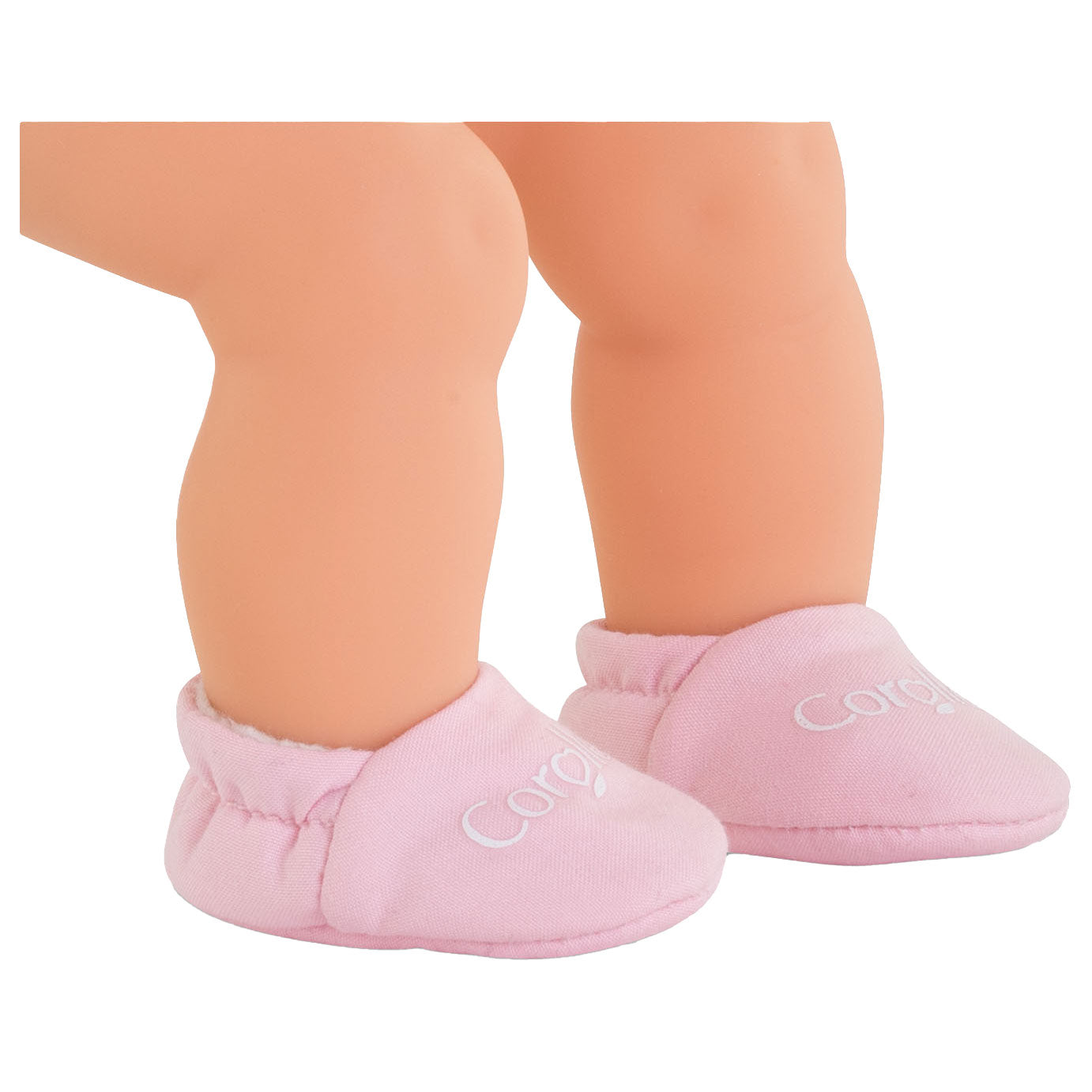 Corolle poppen pantoffels roze - babypop accessoires 30cm.