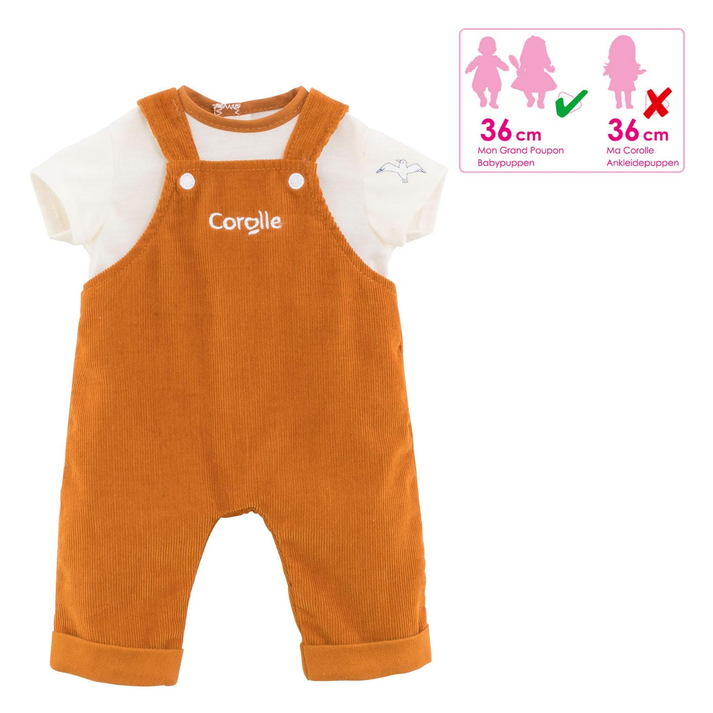 Corolle Mon Grand Poupon - Poppen Totaal 2in1, 36cm