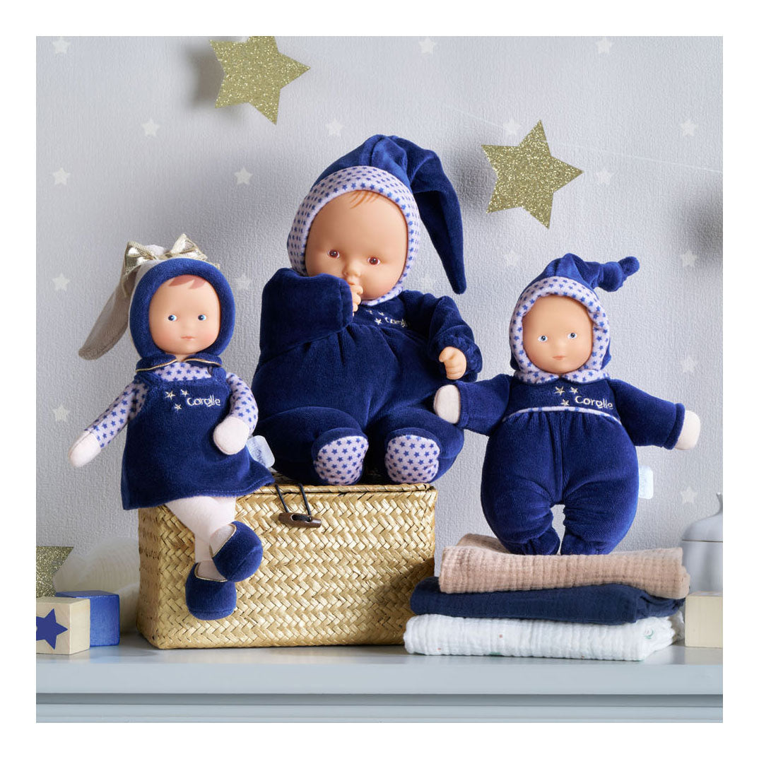 Corolle mon doudou babidoux marineblauwe starry dream babypop, 20cm