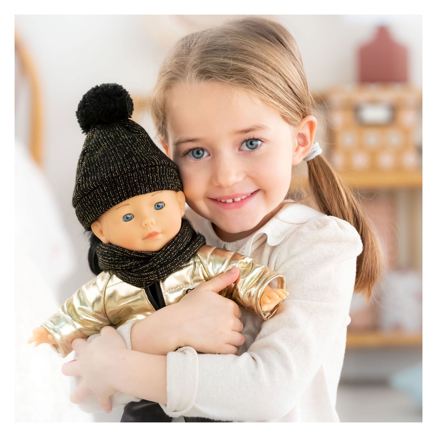 Ma Corolle Gewatteerde Jas Couture Goud, 36cm