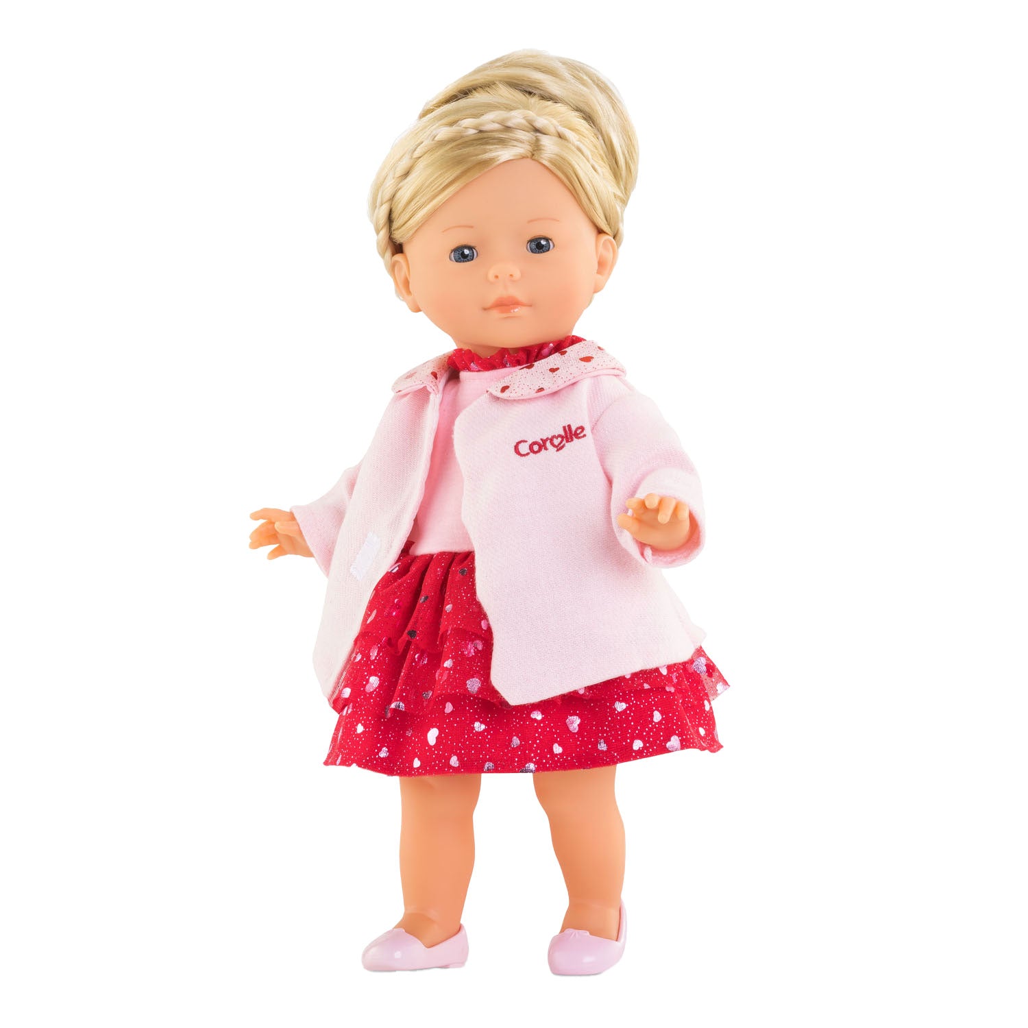 Corolle mijn jas hartjes, 36cm