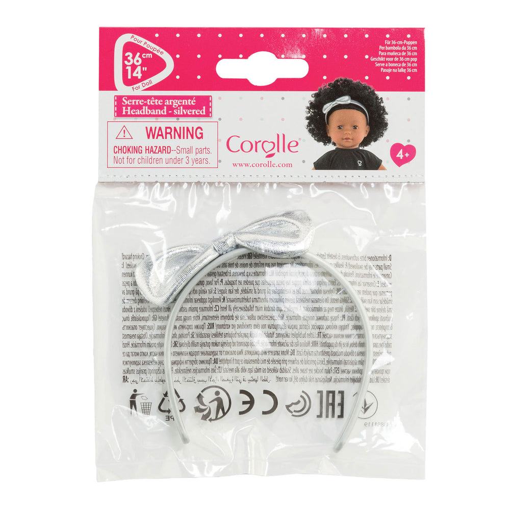 Corolle ma haarband met strike zilver, 36cm