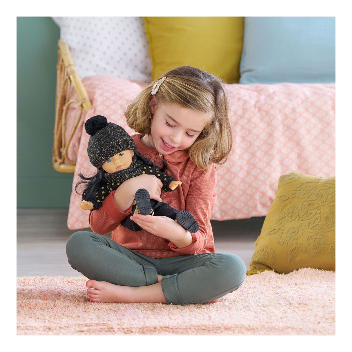 Corolle ma hoed en sjaal couture, 36cm