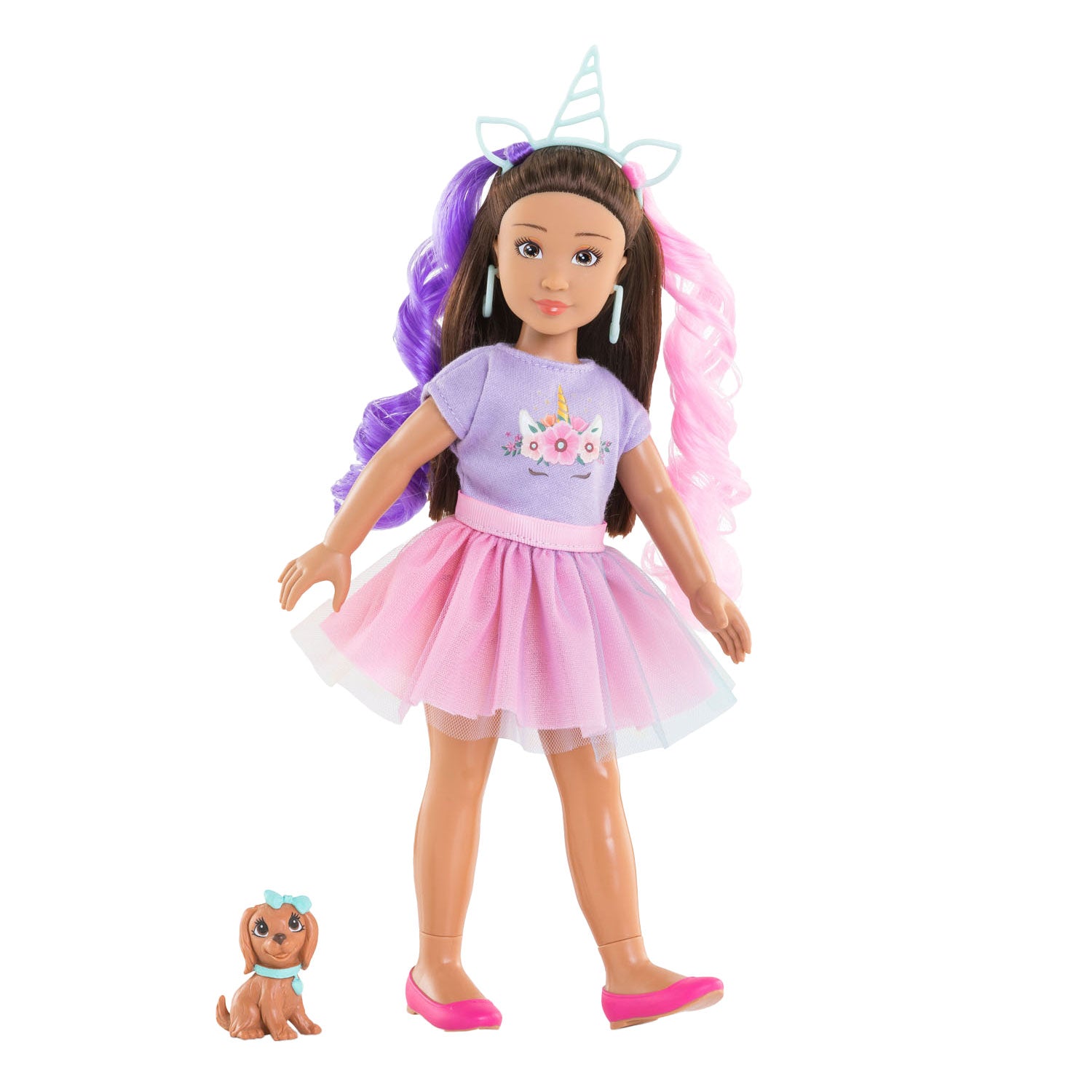 Corolle meisjes - luna eenhoorn modepop set