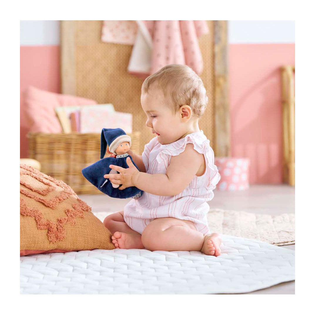 Corolle tidoudou - marineblauwe knuffeldoek, 17cm