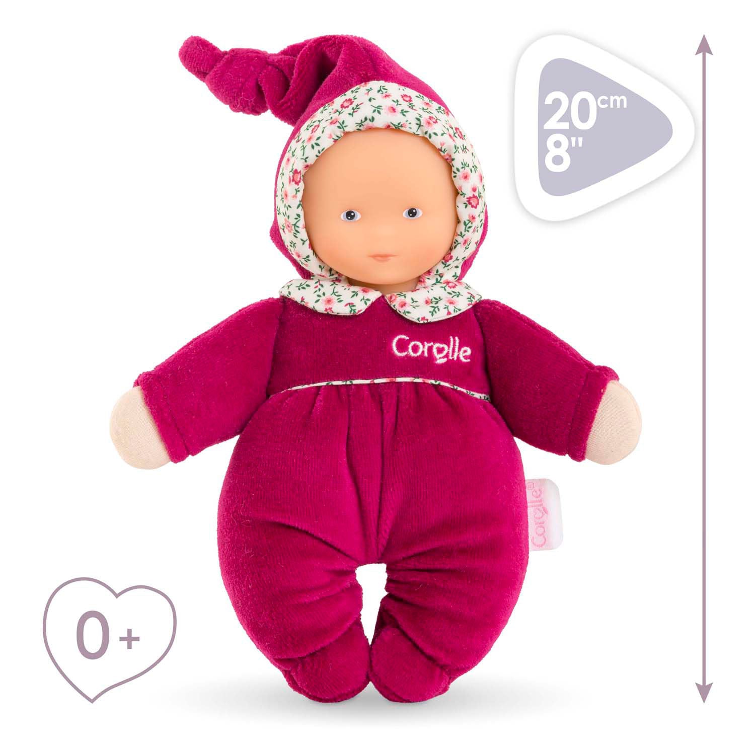Corolle babidoux - roze grenadine pop, 20cm
