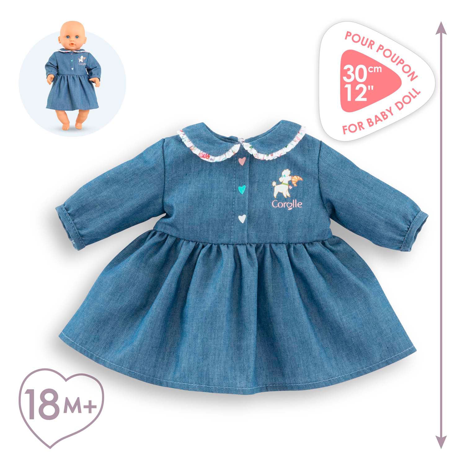 Corolle jurkje voor babypop, 30cm