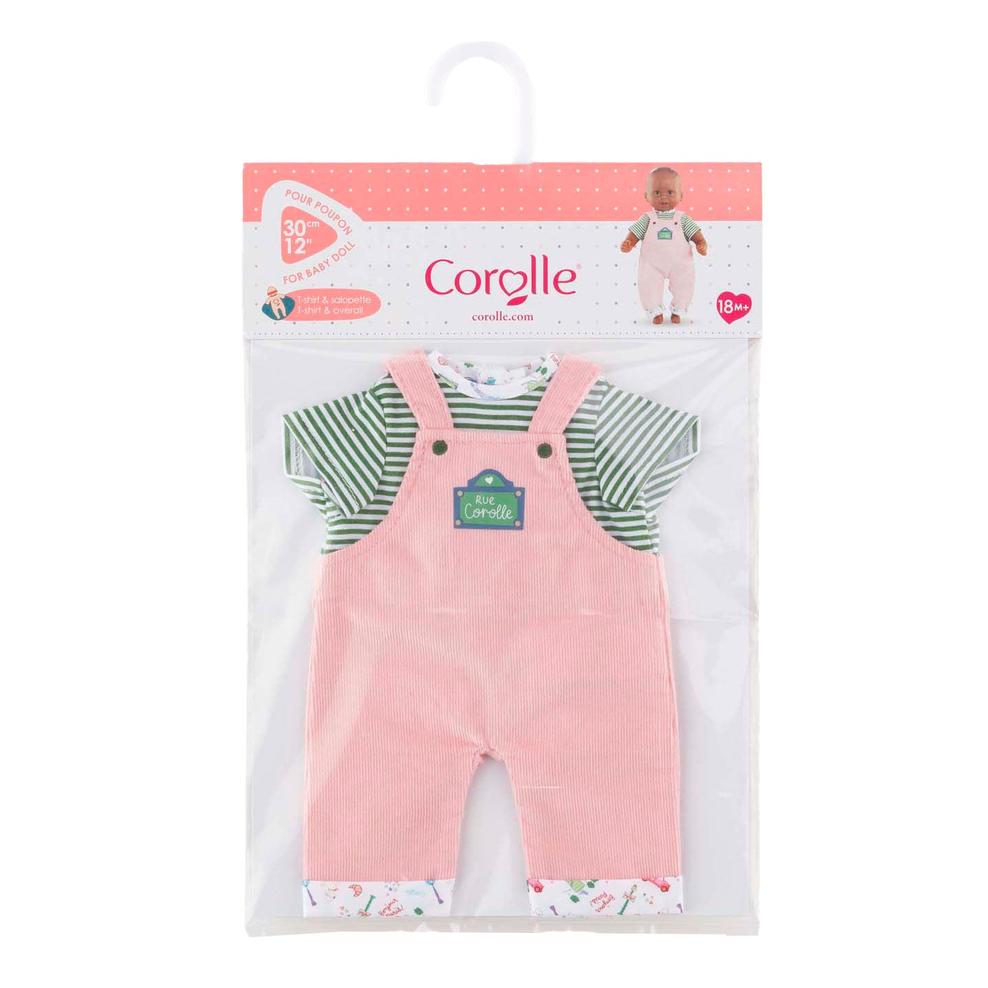 Corolle t-shirt en overall voor babypop, 30cm