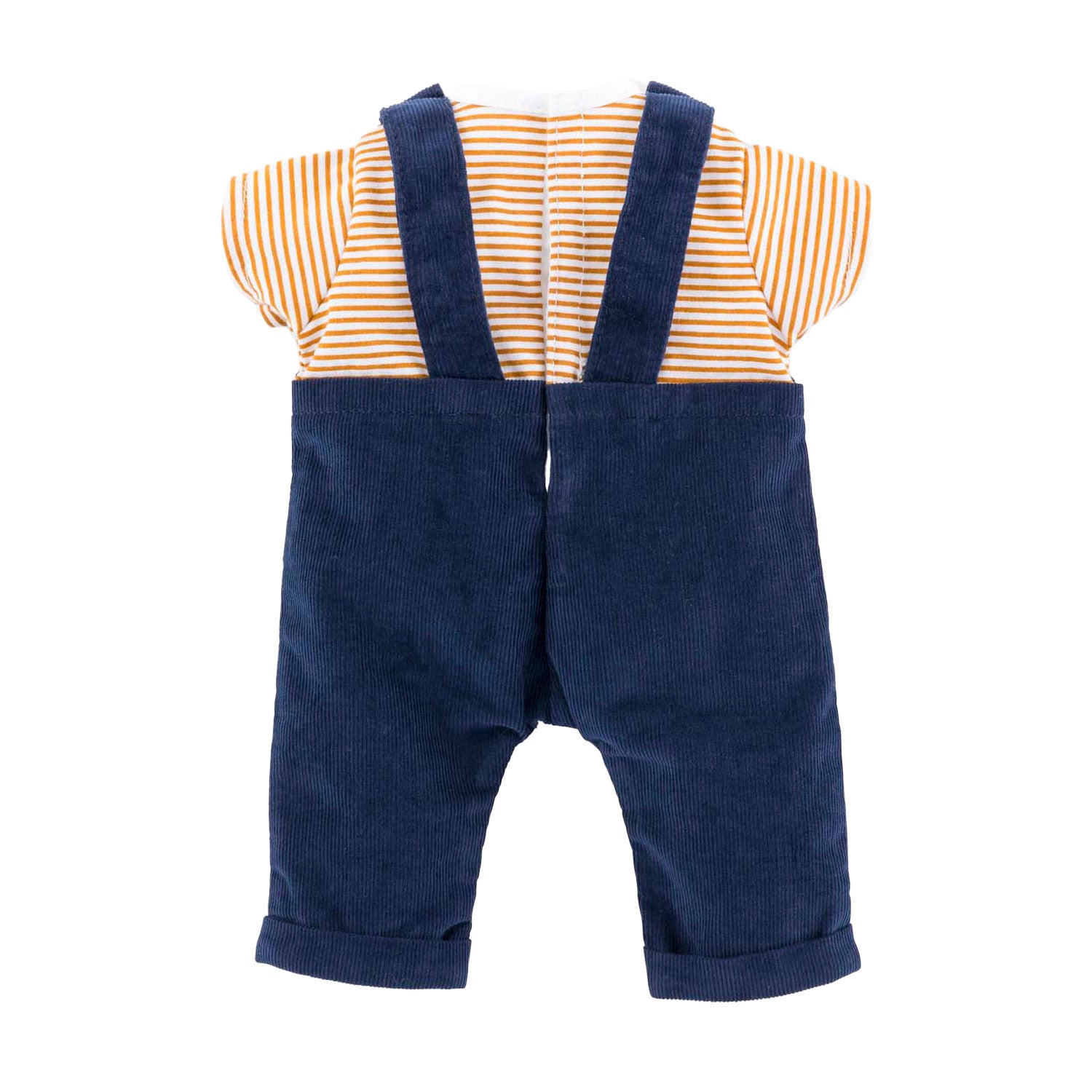 Corolle t-shirt en marineblauw overall, 36cm