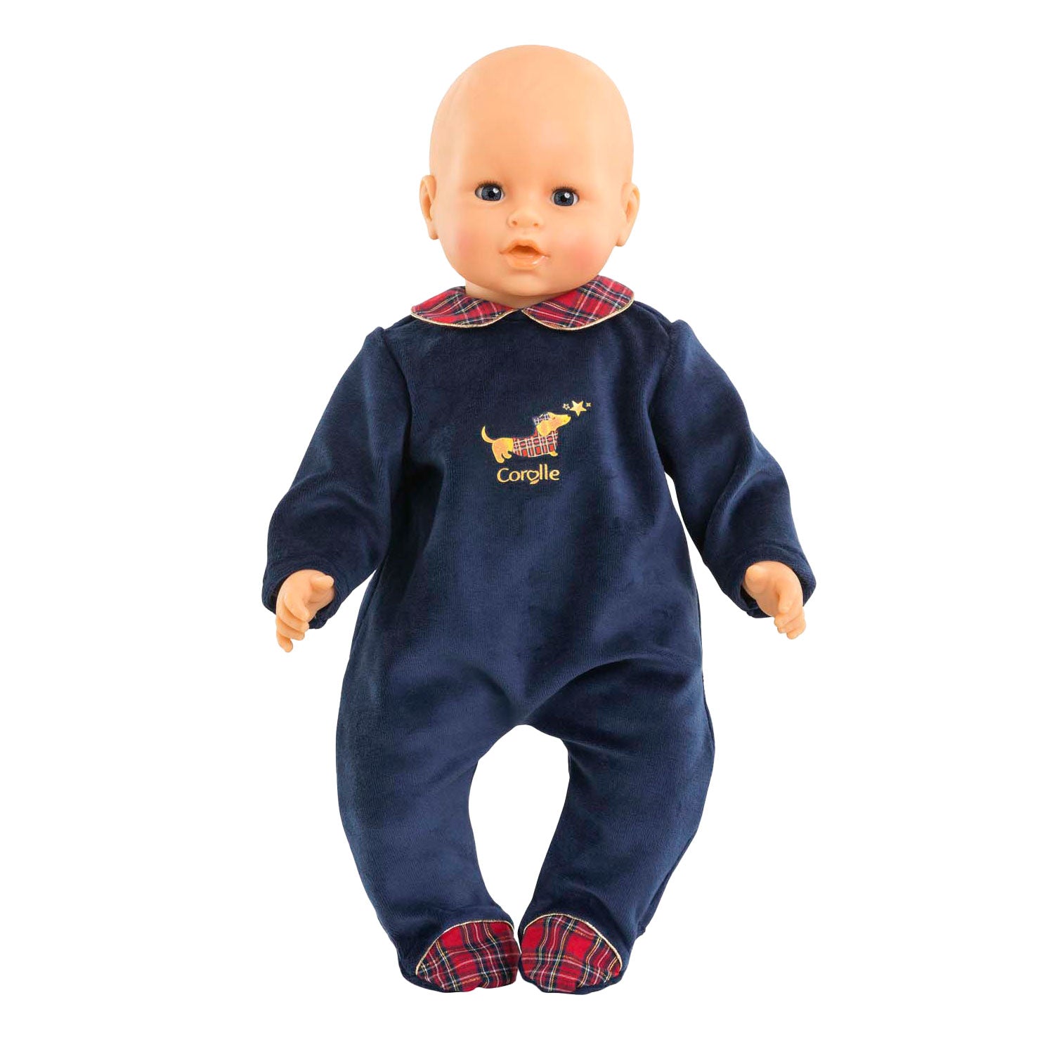 Corolle poppen pyjama - marineblauw - poppenkleding 42cm.