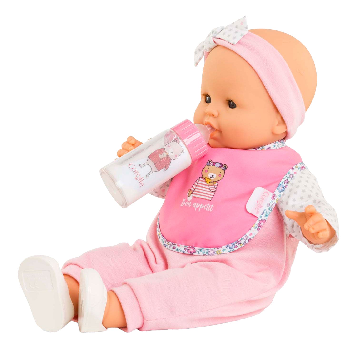Corolle slabbetje en magische melkfles voor babypop
