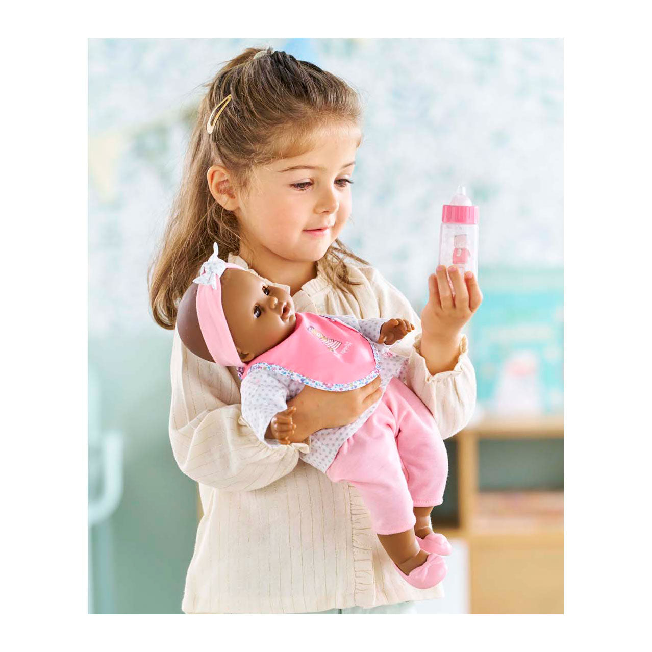 Corolle slabbetje en magische melkfles voor babypop