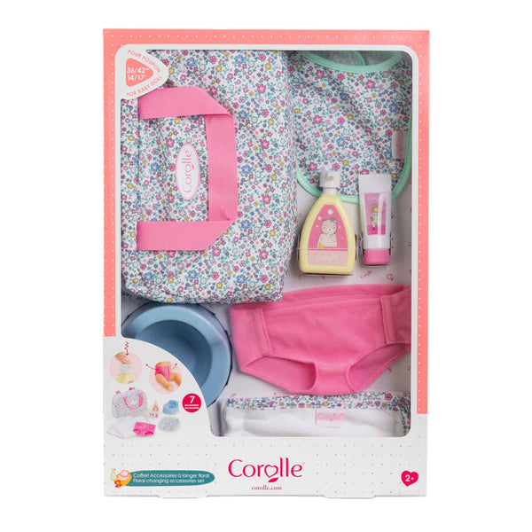 Corolle luieraccessoires bloemen set voor babypop, 36cm