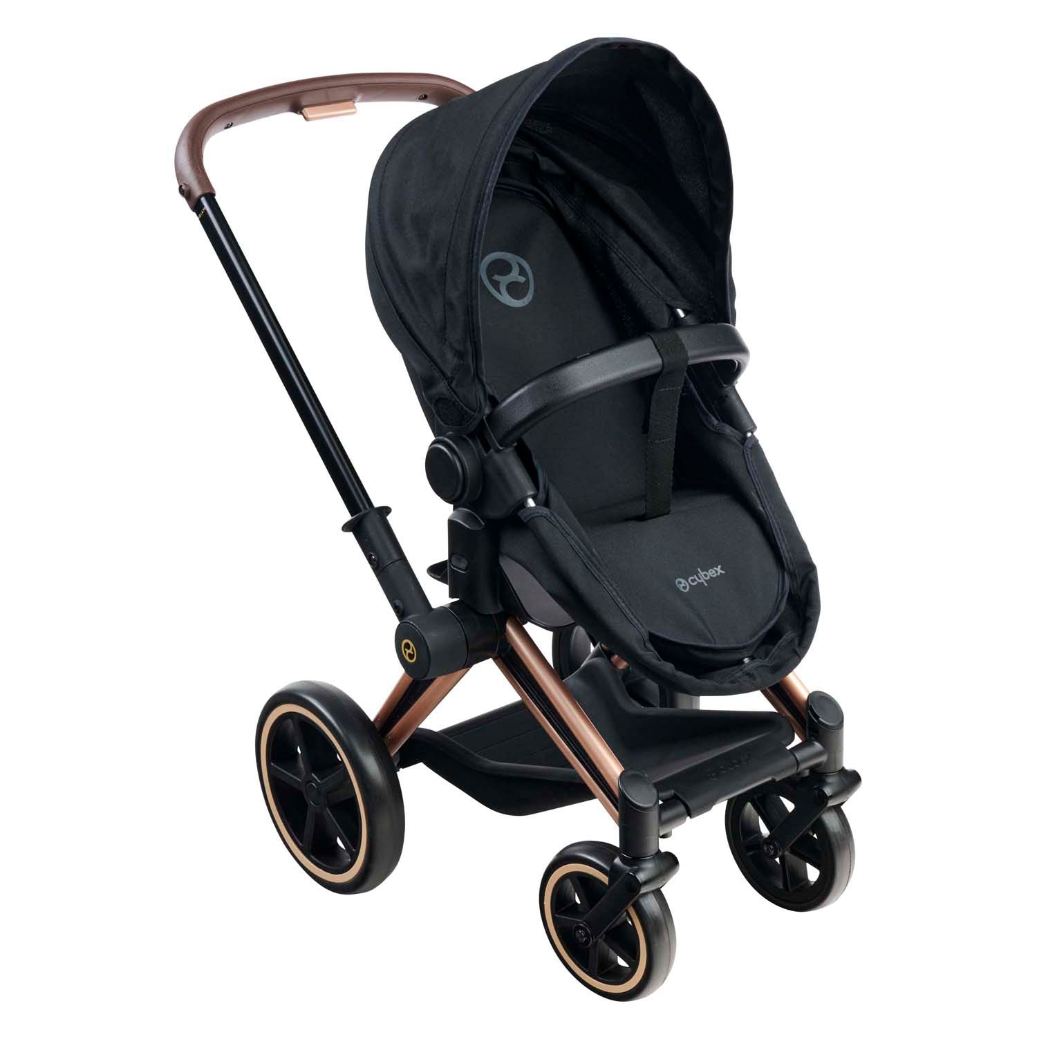 Corolle zwarte poppenwagen 3 in 1 voor babypop van 36-42cm
