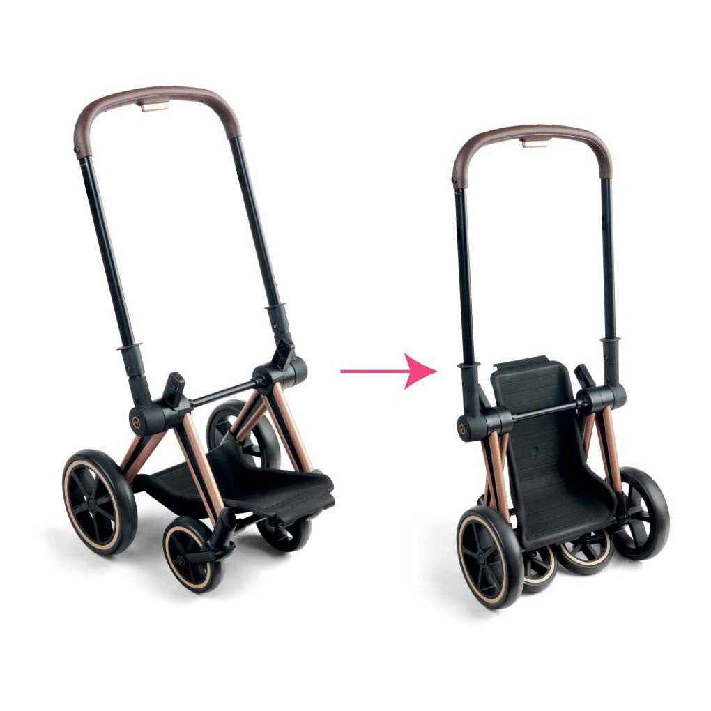 Corolle zwarte poppenwagen 3 in 1 voor babypop van 36-42cm