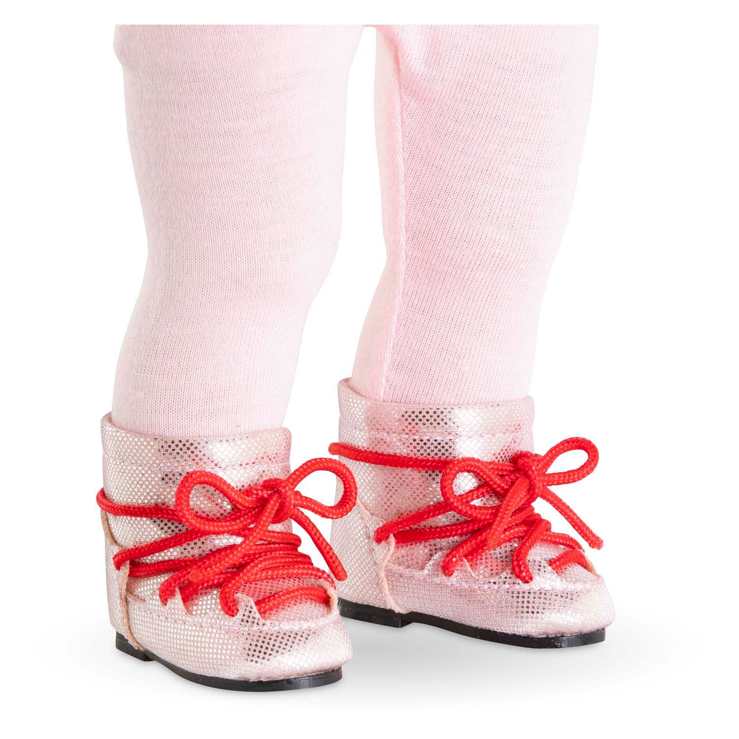 Corolle roze snowboots voor poppen, 36cm