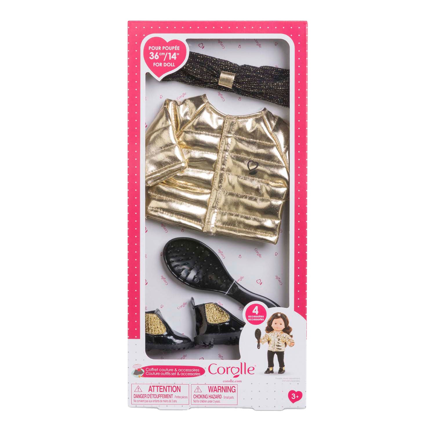 Corolle couture outfitset met accessoires voor poppen, 36cm