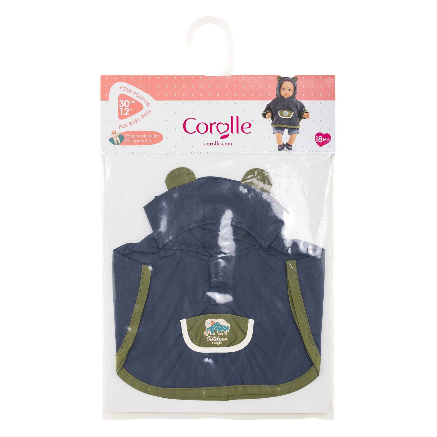 Corolle regenponcho kleine ontdekker - 30cm