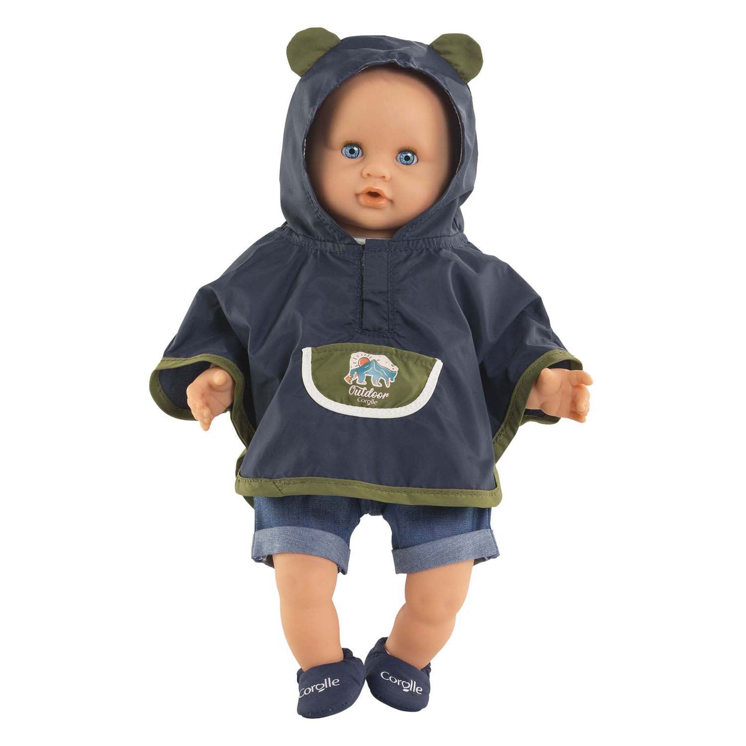 Corolle regenponcho kleine ontdekker - 30cm