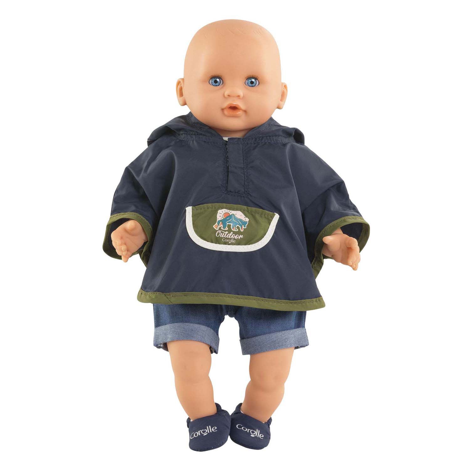 Corolle regenponcho kleine ontdekker - 30cm