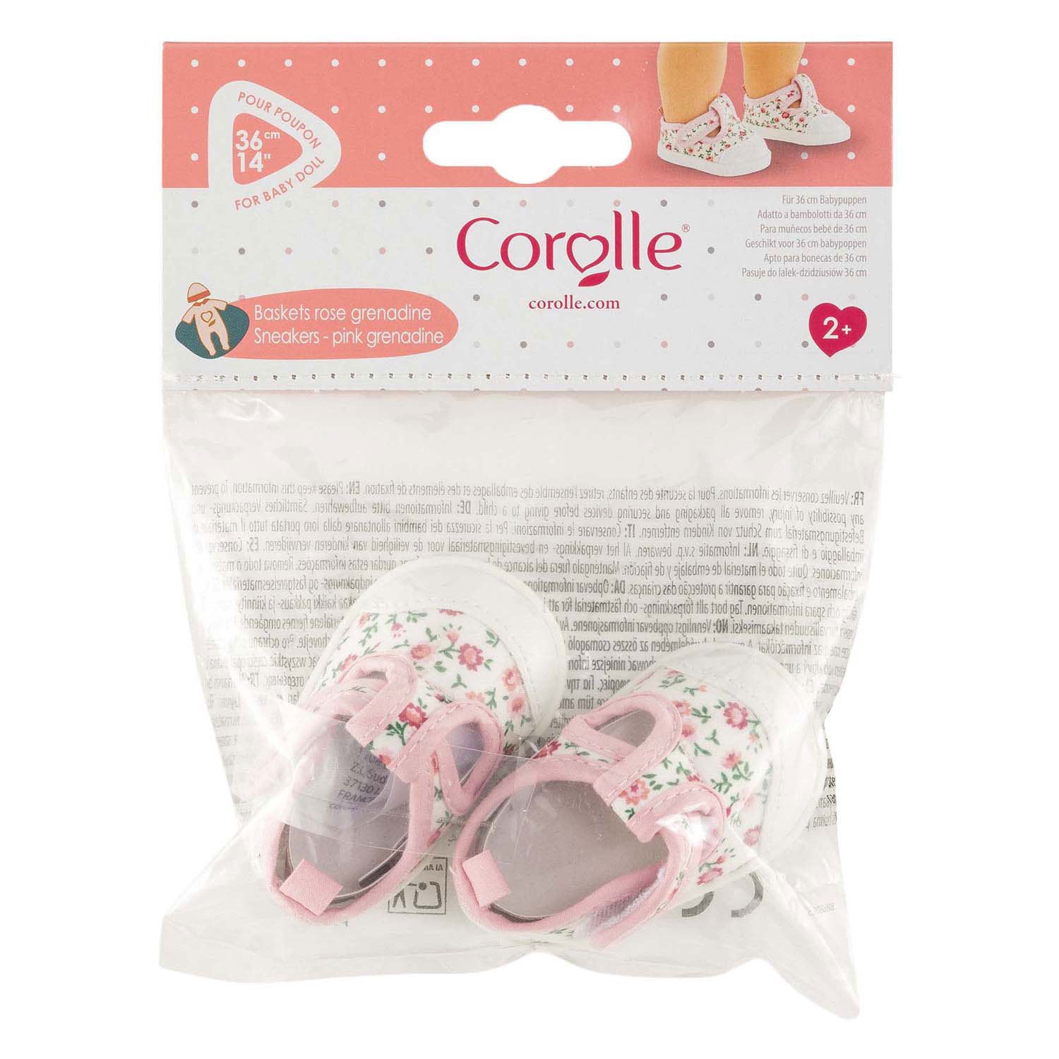 Corolle poppensneakers rose grenadine - 36cm