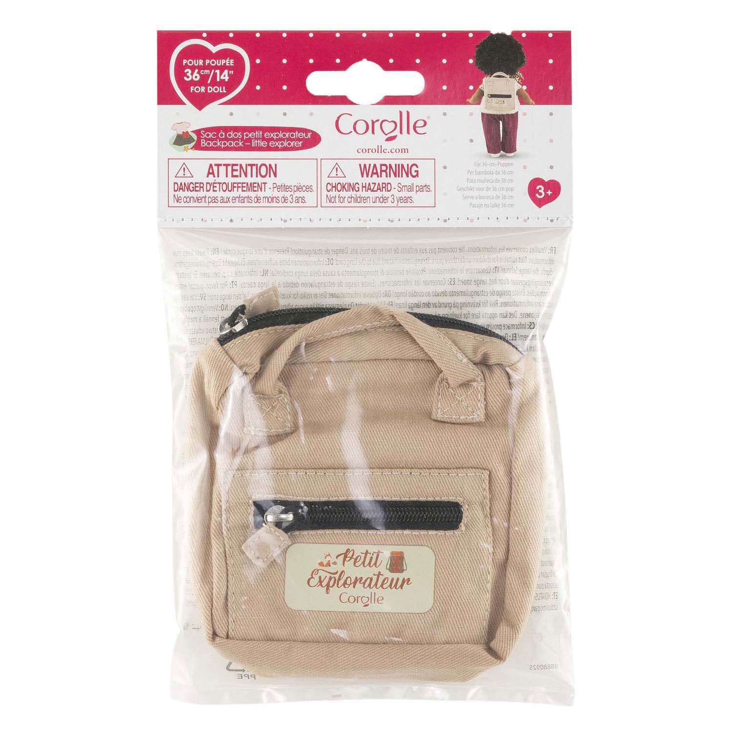Corolle ma rugzak kleine ontdekkingsreiziger - 36cm