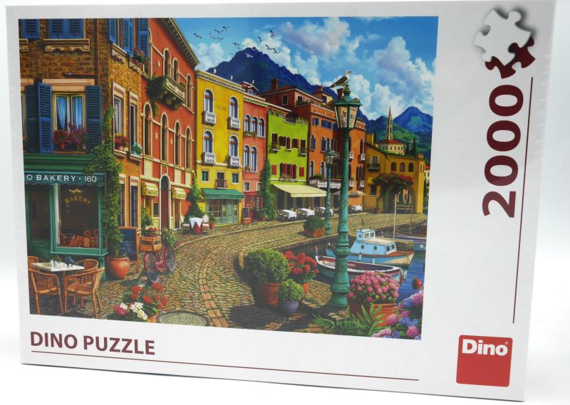 Dinotoys dino beenpuzzel van middag siësta straatje - 2000 stukjes