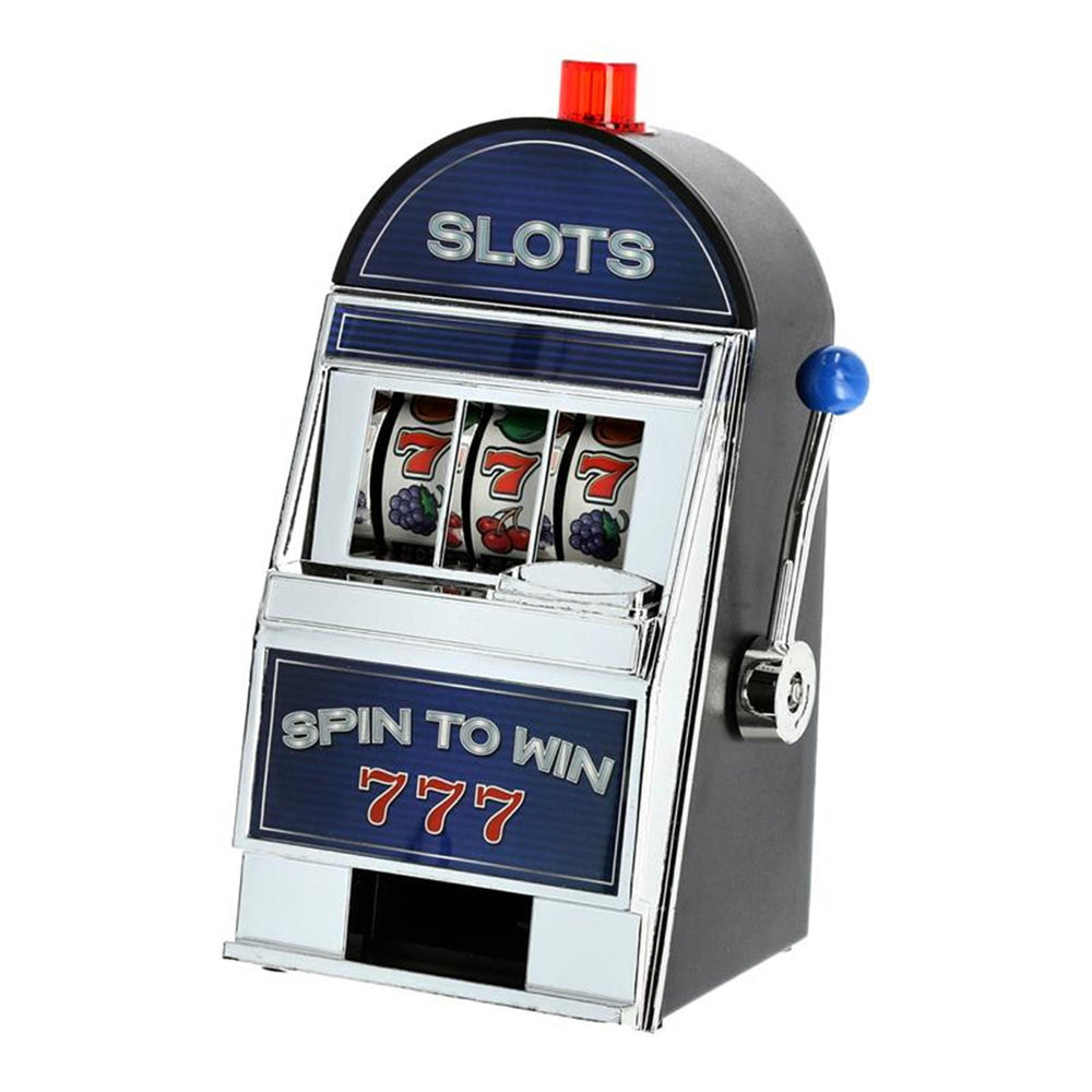 Cepewa spaarpot fruitautomaat met bel en led 10x19x9,5cm (excl. 2x aa batterij)