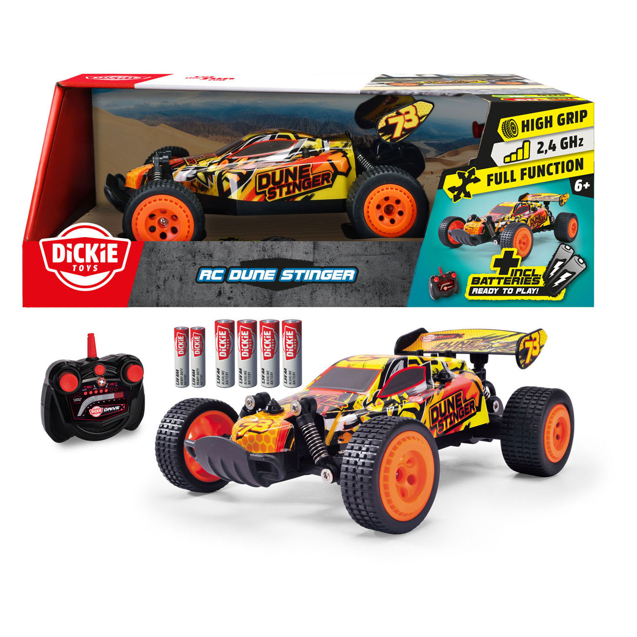 Dickie toys 201105009 dune stinger 1:24 rc modelauto voor beginners elektro buggy